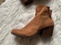 Нови кафяви велурени боти, снимка 2