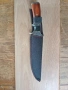 Ловен нож „Вълк“ с калъф – стилен дизайн, много запазен, снимка 3