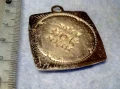 ПРЕКРАСЕН СТАР РЕТРО АРТ ПОЗЛАТЕН МЕДАЛЬОН с ЮВЕЛИРНО ФАСЕТИРАНИ БЛЕСТЯЩИ ЦИРКОНИ 20547, снимка 2