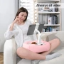 Нова Стойка възглавница за таблет Kindle iPad с купички розова за диван, снимка 8