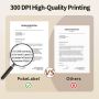 PokeLabel Термална хартия A4 за всички A4 термични принтери, 210x297mm, сгъваеми 200 листа, снимка 7