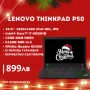 Мобилна работна станция - Lenovo ThinkPad P50 - Intel® Core™ i7-6700HQ / 32GB DDR4 / 512GB SSD / , снимка 1