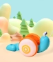 Пълзящо охлювче за дърпане играчка WJ49, снимка 11