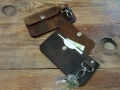 Ръчно изработен мъжки кожен аксесоар  за носене на колан., снимка 2