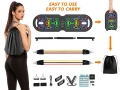 Мултифункционална Фитнес Дъска за лицеви опори с Ластици и Лост, снимка 10