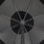 Морски чадър ветроустойчив сребрист черен UPF 50+ алуминиева рамка - 2м, снимка 2