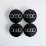 Капачки за джанти 60mm 69мм за Audi A3 A4 A5 A7 Q3 Q5 Q7 TT S3 S4 4B0601170A Сиви/Черни, снимка 3
