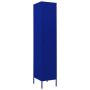 vidaXL Шкаф с отделения, нейви синьо, 35x46x180 см, стомана（SKU:336253