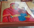 Икона Св. Анна с Богородица, снимка 3