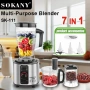 Мултифункционален кухненски робот 7в1 1200W Sokany, снимка 3