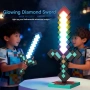 Лампа с Диамантен меч Майнкрафт 40см Minecraft Glowing Diamond Sword, снимка 5