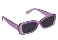 Дамски слънчеви очила правоъгълна лилава прозрачна рамка тъмни стъкла, снимка 1 - Слънчеви и диоптрични очила - 45975407