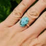 Сребърен пръстен с Тюркоаз , снимка 5