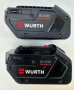 Wurth Li 18V/5.0Ah W-Connect - Акумулаторна батерия 18V 5.0Ah 2023г., снимка 2