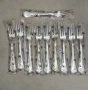 Нови Вилици и лъжици (19 брой) за маса Ecruis Victoria Contours с посребрени покрития / 100 микрона, снимка 2