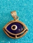 Сребърна висулка синьо око Назар великолепна много красива 32380, снимка 2