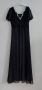 Официална дълга черна рокля, снимка 1 - Рокли - 45445355