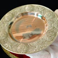 Посребрена медна чаша с чиния,вълшебство. , снимка 9 - Антикварни и старинни предмети - 45912783