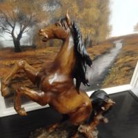Статуетка, фигура, декорация голям кон, снимка 2 - Декорация за дома - 45497365