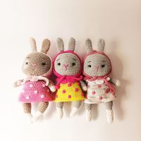 Детска играчка зайче, ръчна изработка, плетени играчки, подарък за момиче, снимка 2 - Други - 45387112