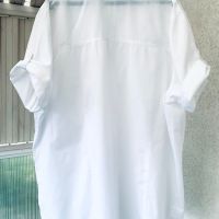 Голяма бяла риза SHEEGO,тънък памук, снимка 1 - Ризи - 45633062