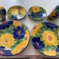 Комплект чинийки и чашки, снимка 4 - Чинии - 45266776