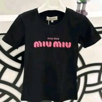 Дамски Памучни Тениски MIU MIU, снимка 4 - Тениски - 45360930