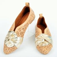 СЕЗОН'24! Ефектни ниски дамски обувки от естествена кожа - Два цвята, снимка 7 - Дамски ежедневни обувки - 45191548