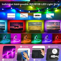 10M USB  LED лента RGB Дистанционно управление  Гъвкава Диодна лента за  осветление, снимка 4 - Лед осветление - 45049124