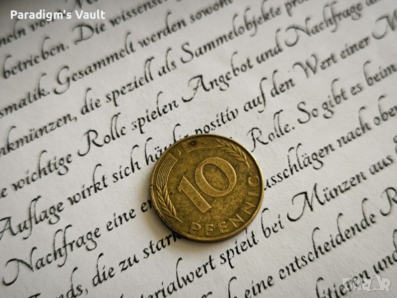 Монета - Германия - 10 пфенига | 1990г.; серия J, снимка 1