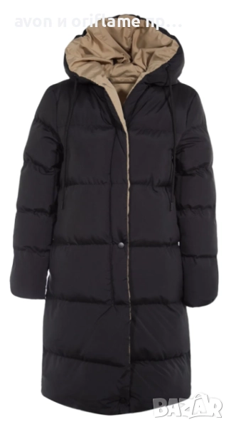 Дамско зимно двулицево яке, размер Л, снимка 1
