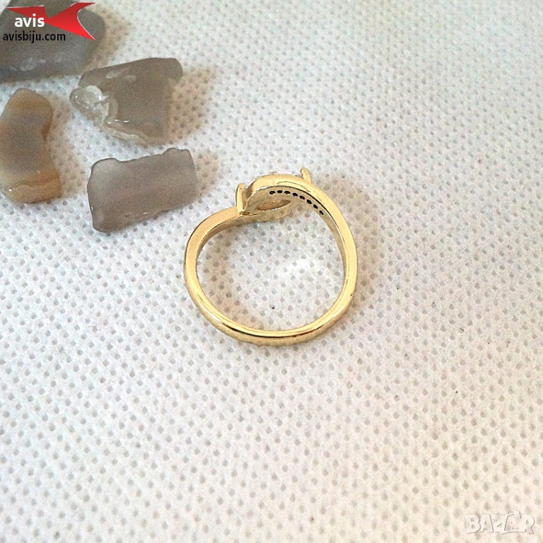 Пръстен с 14К златно покритие 224835, снимка 1