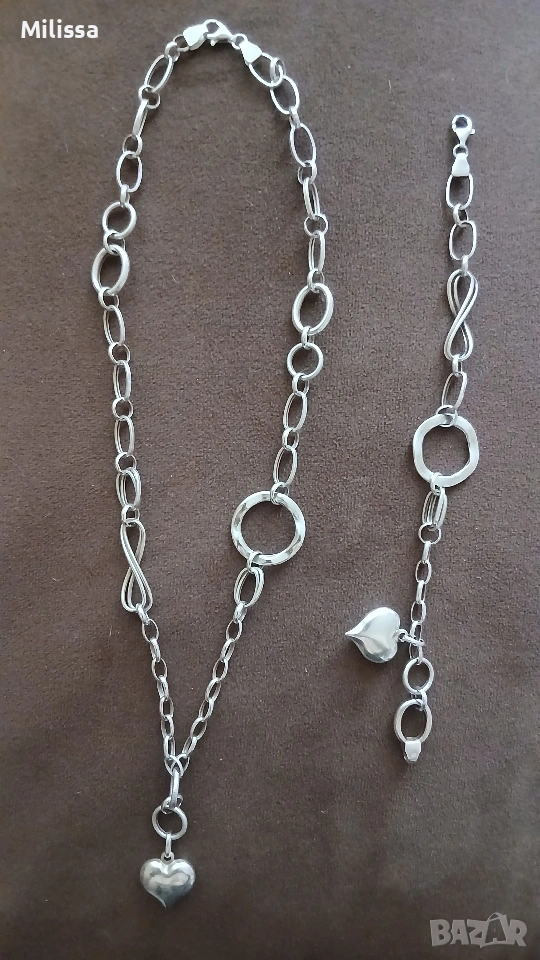 Дамски сребърен комплект, снимка 1