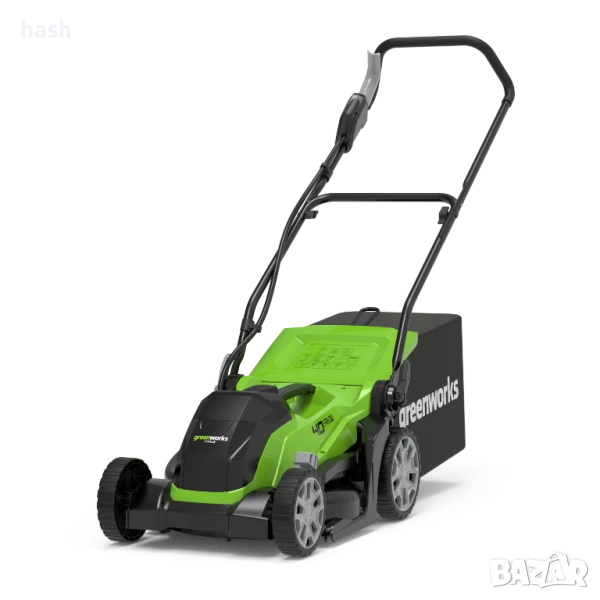 Акумулаторна косачка Greenworks G40LM35, 40V, 35 см, 40 л, Без батерия и зарядно, снимка 1