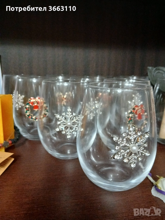 Коледни чаши, снимка 1