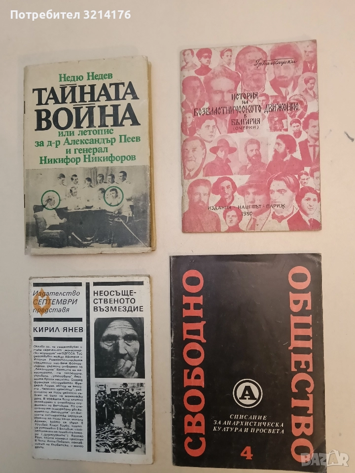 История на безвластническото движение в България - Гр. Багкауски, снимка 1