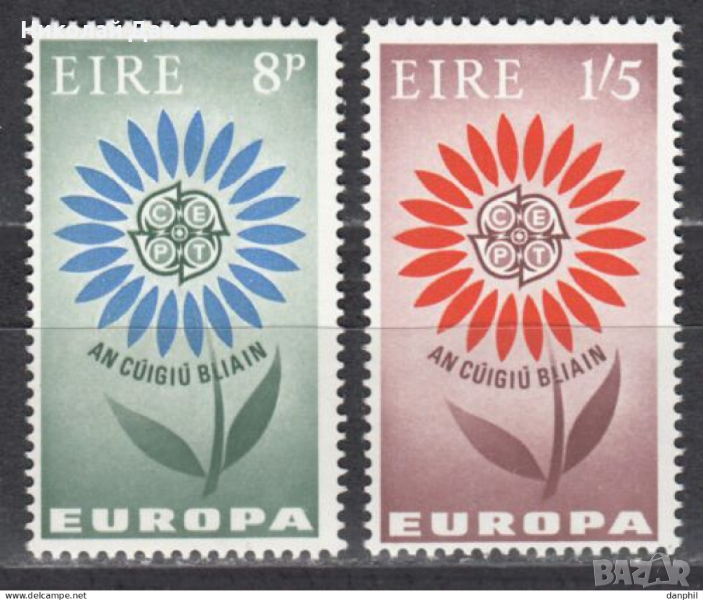 Ирландия 1964 Европа СЕПТ чиста неклеймована серия, снимка 1