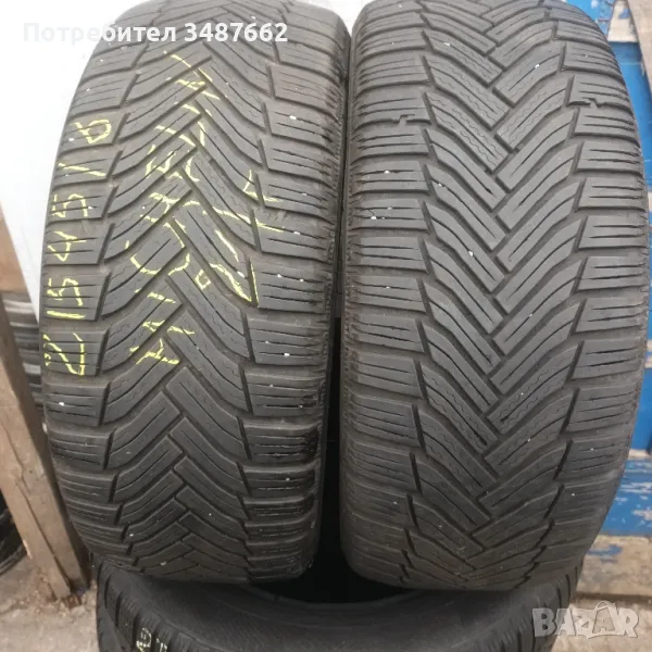 215 45 16 Michelin 2бр всесезонни дот 2021г , снимка 1