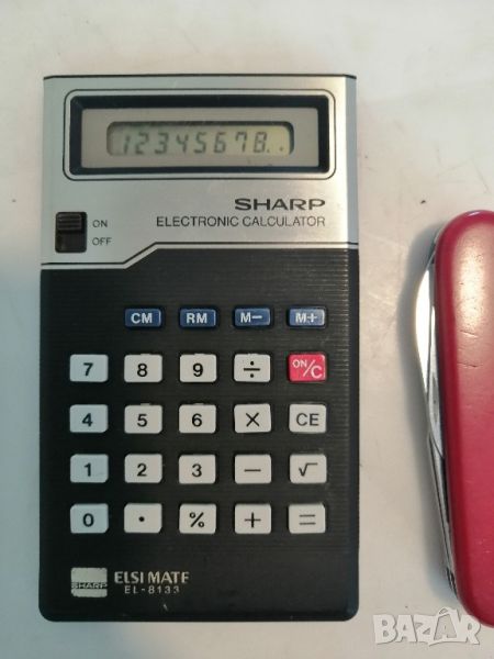 Ретро калкулатор Sharp Elsi Mate EL-8133, снимка 1