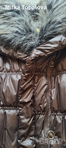Тъмнокафяво шушляково зимно яке, снимка 1