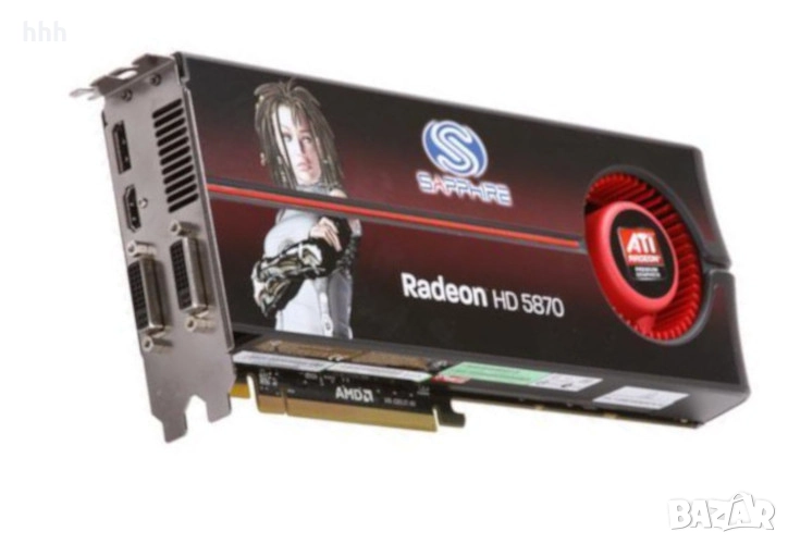 Геймърска видеокарта Sapphire Radeon HD5870 1GB ddr5 256bit, снимка 1