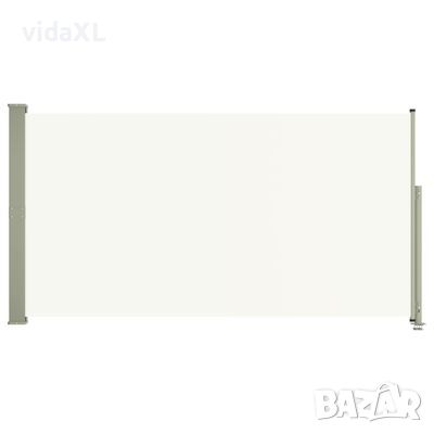 vidaXL Прибираща се дворна странична тента, 160x300 см, кремава（SKU:317881, снимка 1