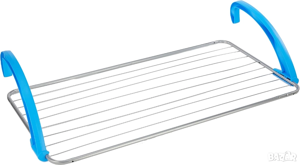 Компактен и Стабилен Балконски Сушилник- Casabriko Balcony Clothes Rack, 10м Площ, за Тераса!, снимка 1