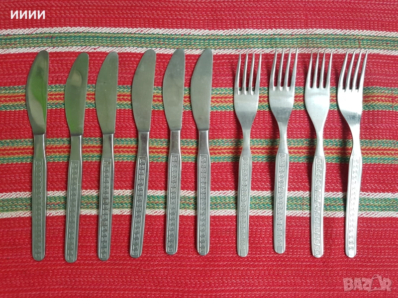 Прибори вилици ножове 10 бр, снимка 1