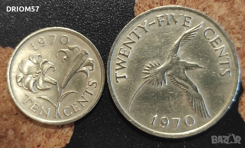 Монети Бермуда - 2 бр. [1970], снимка 1