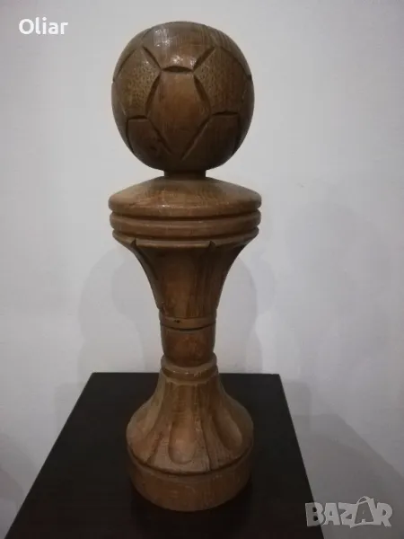 Футболен трофей / купа. Дърво., снимка 1