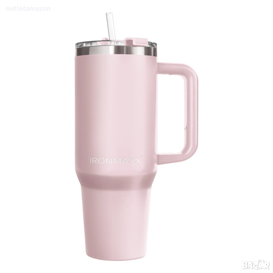 Термос -чаша IronMaxx 1.2L, Тънък модерен дизайн от неръждаема стомана, снимка 1