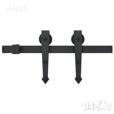 vidaXL Комплект механизъм за плъзгаща врата SKIEN 200 см стомана черен(SKU:145259, снимка 1