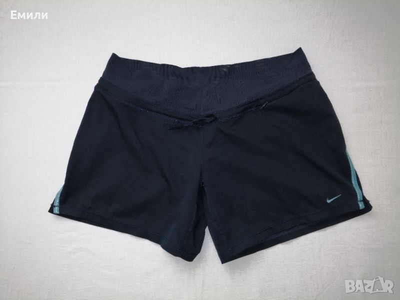 Nike оригинални дамски къси панталони - шорти в тъмносин цвят р-р XS, снимка 1
