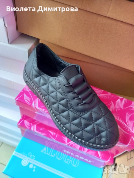 Дамски есенни обувки на квадрати 36-42 , снимка 1